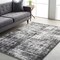 Tiwari Home 5'3" x 7'6" Black and Cream Distressed Finish Rectangular Machine Woven Area Rug